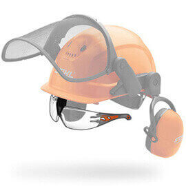 STIHL Integrierte Helmbrille transparent