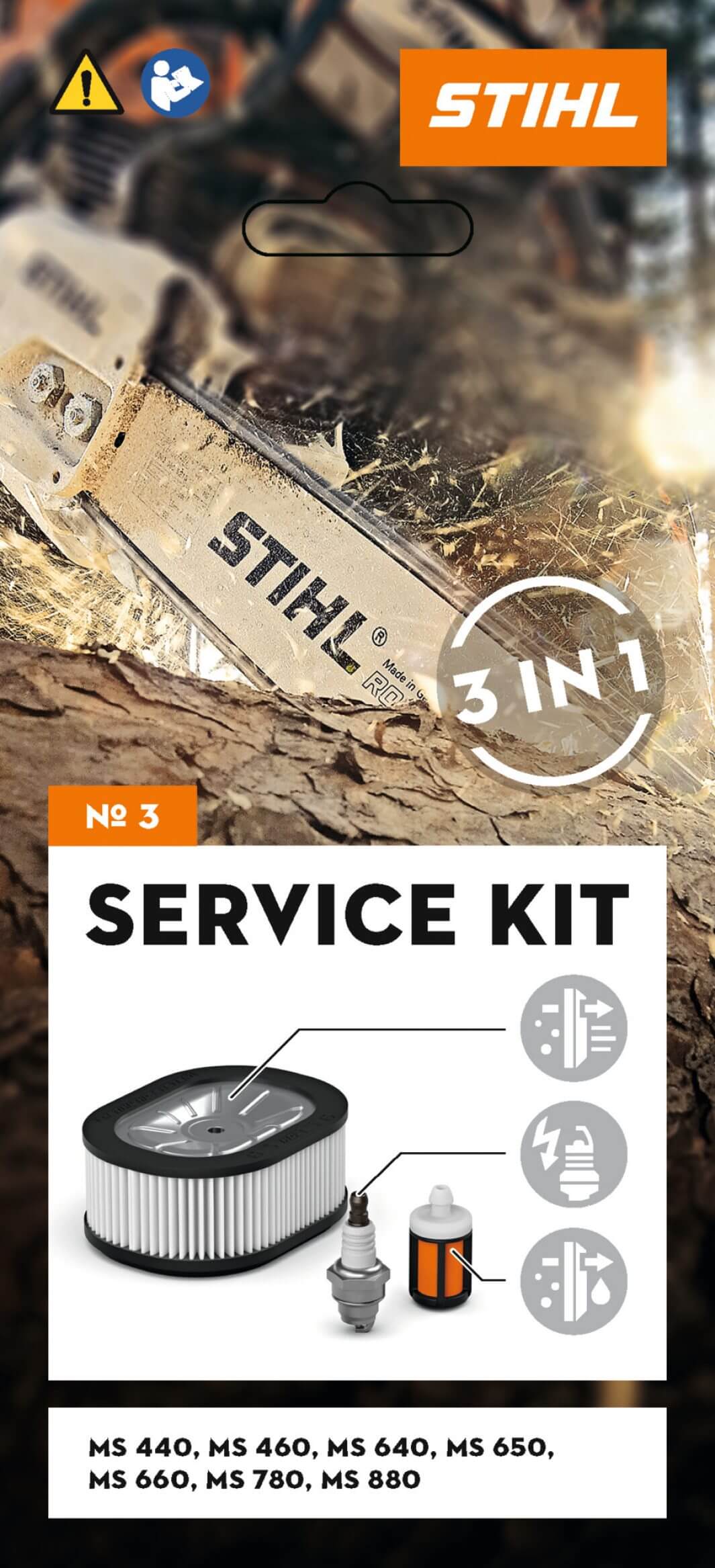 STIHL Service Kit 3 für MS 440, 460, 640, 650, 660, 780 und MS 880