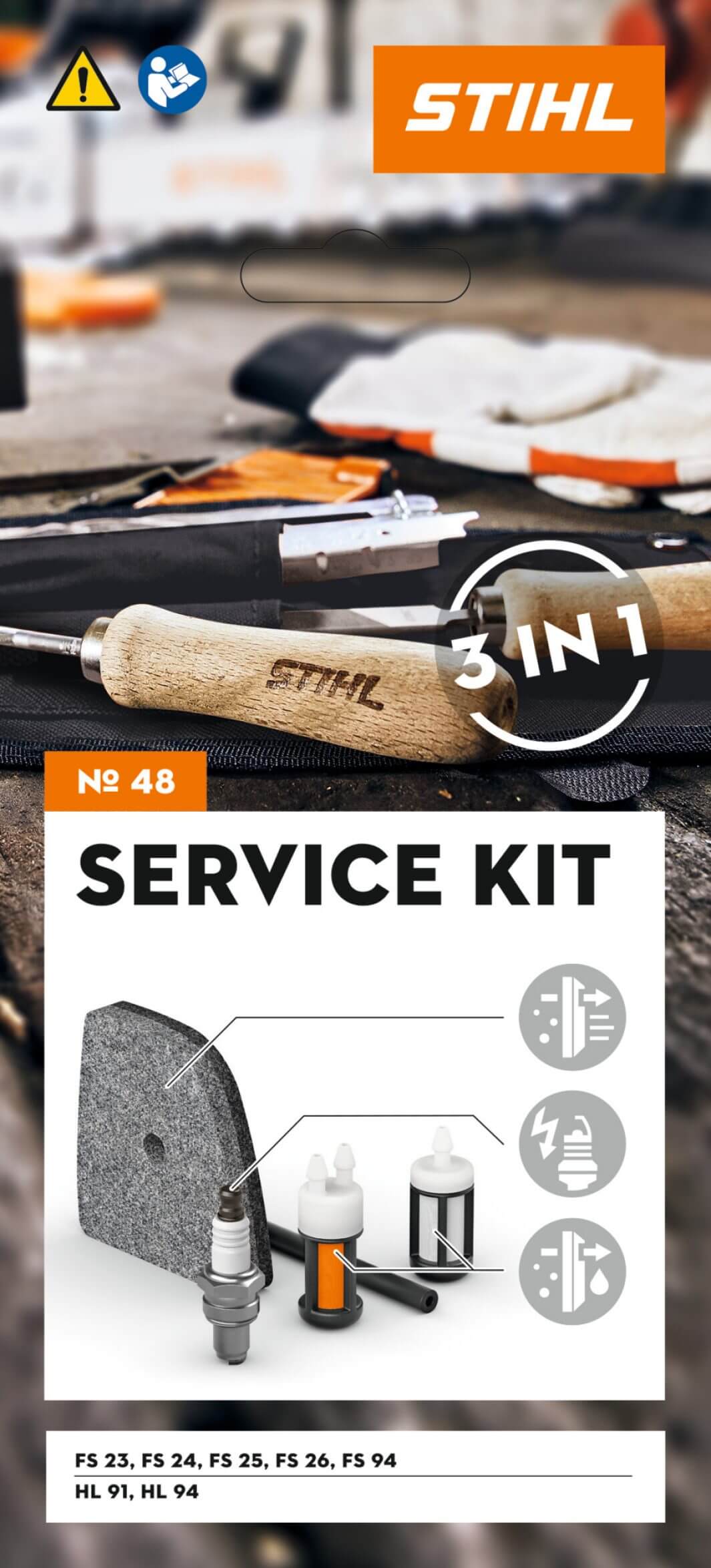 STIHL Service Kit 48 für FS 23, 24, 25, 26, 94, HL 91 und HL 94