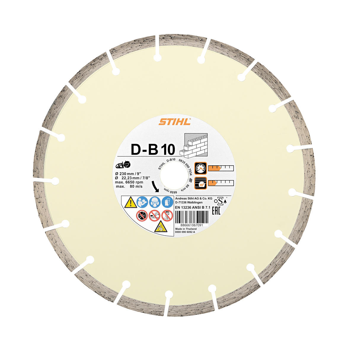 STIHL Diamant-Trennschleifscheibe Beton D-B10