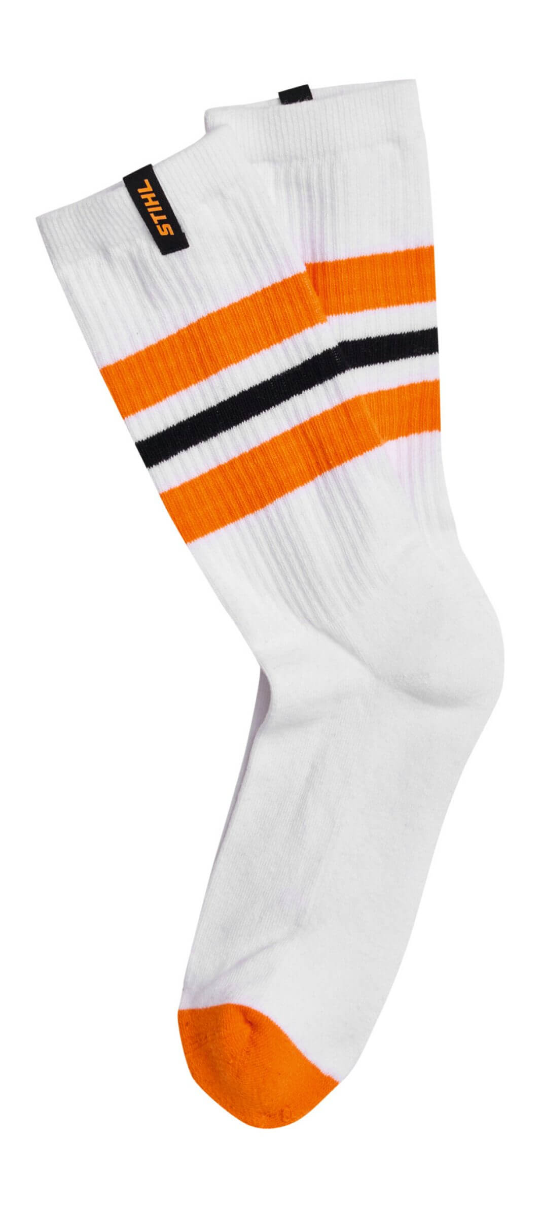 STIHL Socken Stripes 3er Set schwarz / weiß / grau