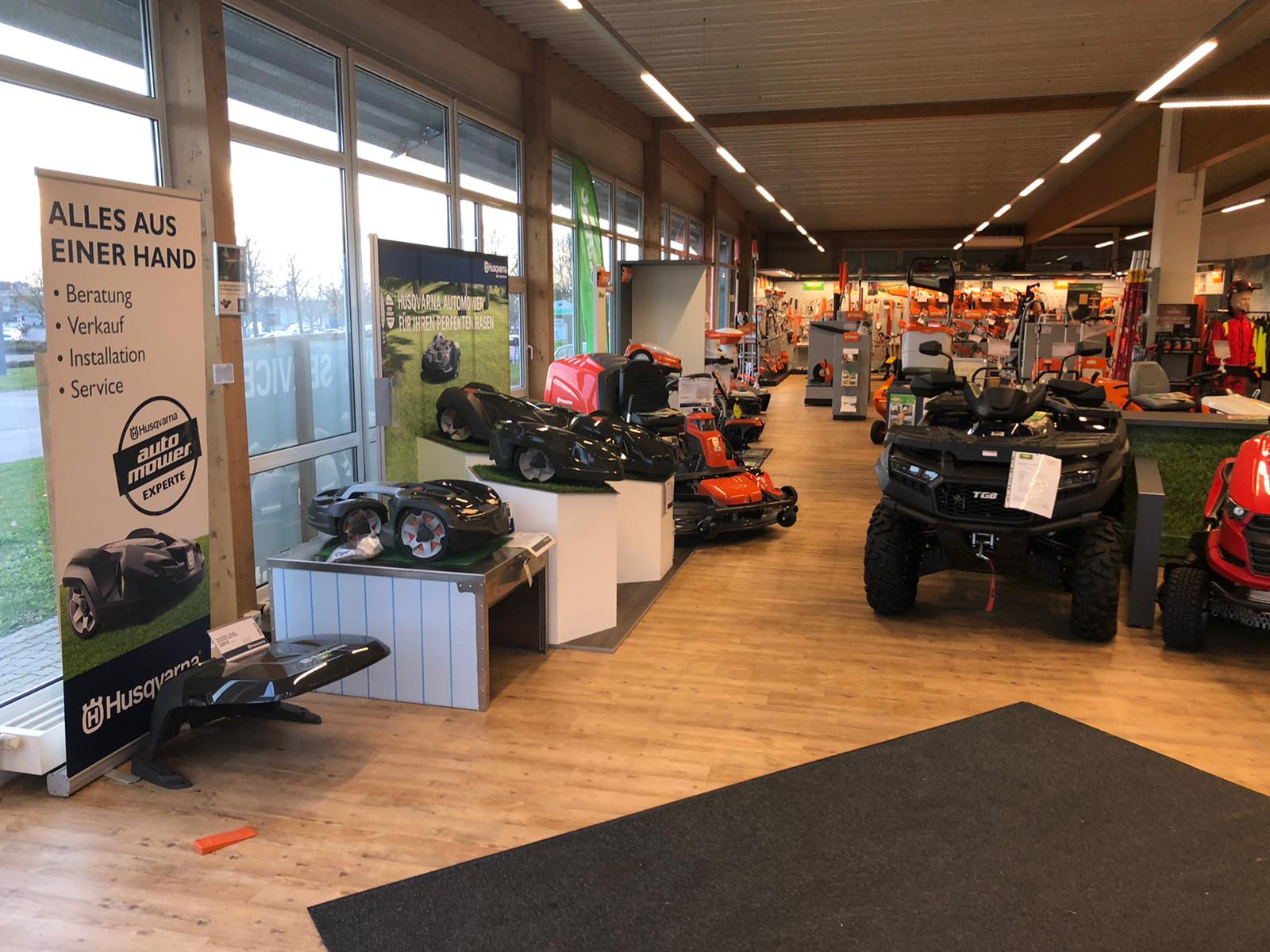 Endress-motorgraete-gmh-schwaebisch-hall-standort-stihl-werkstatt-gartentechnik-04 Endress Niederlassung Schwäbisch Hall mit Verkaufsraum Mähroboter Husqvarna